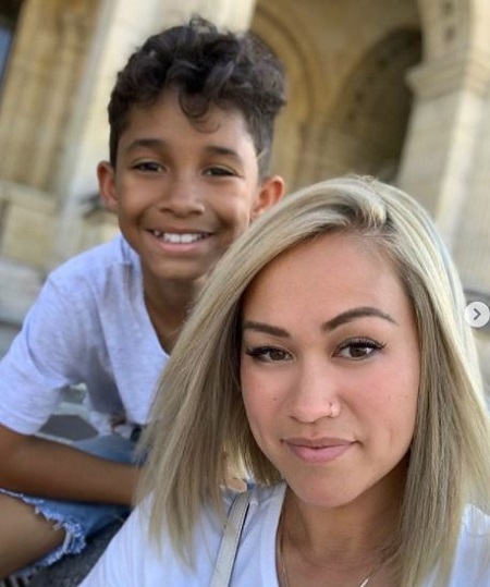  Dwayne Carter III with his mother Sarah Vivan